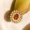 92.5 Silver Timeless Gold Plated Jadau Ring