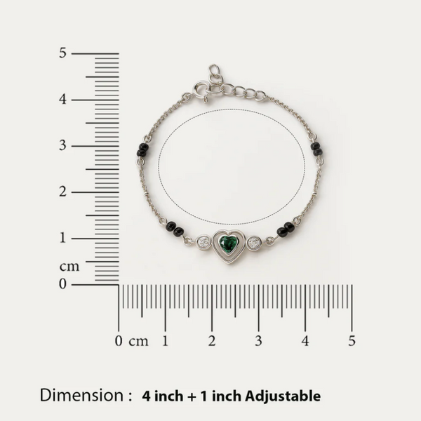 Silver Heart Bracelet for Kids