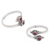 92.5 Set Of Three Silver Toe Rings