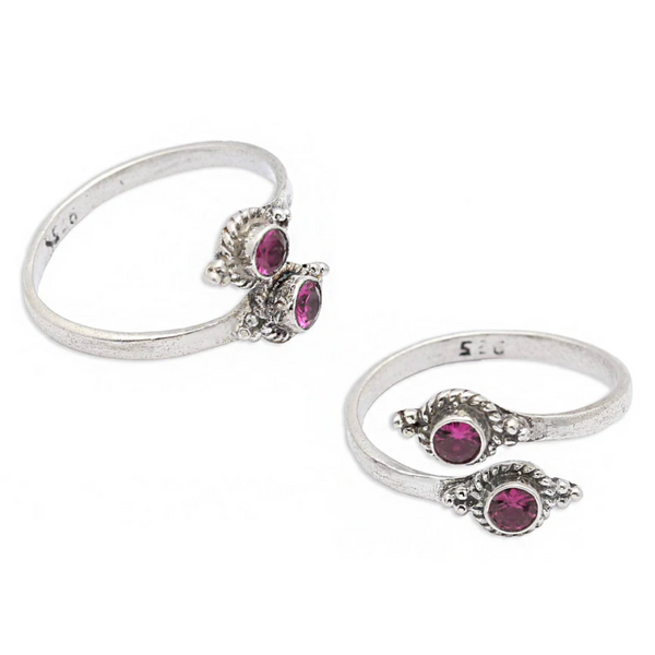 92.5 Set Of Three Silver Toe Rings