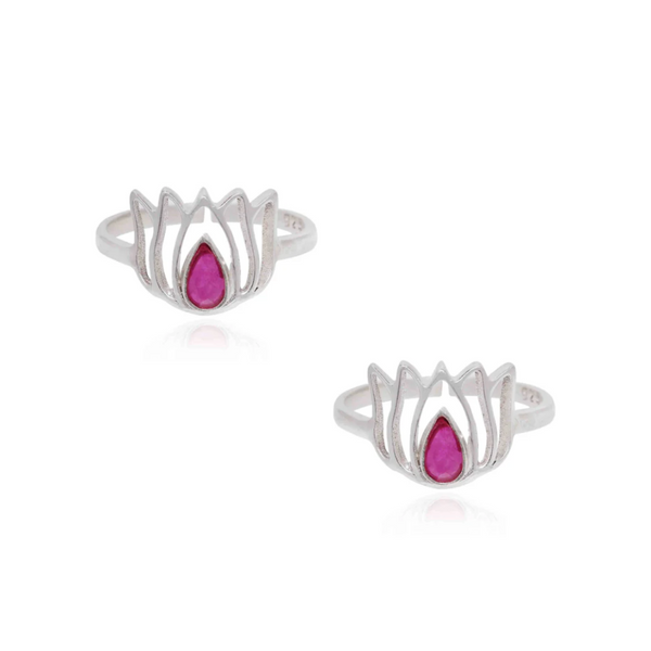 92.5 Set Of Three Silver Toe Rings