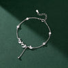 S999 Silver Bracelet Single Flower