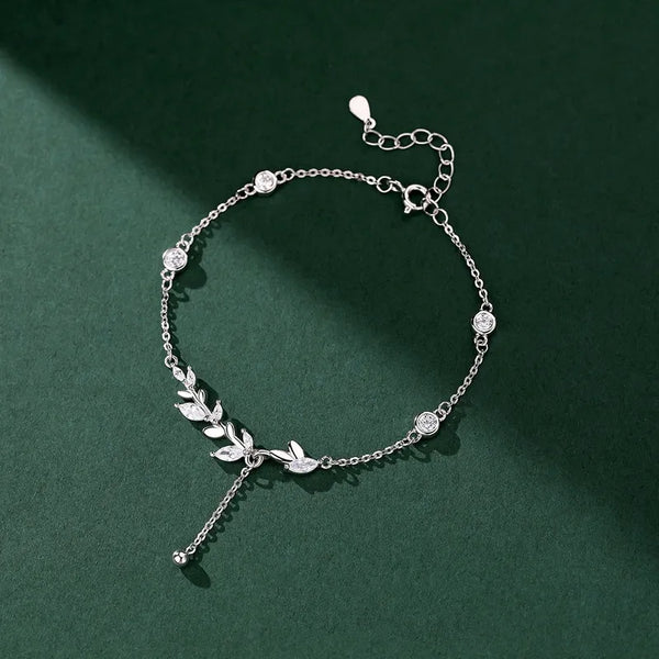 S999 Silver Bracelet Single Flower